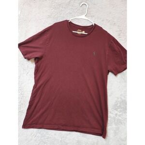 Polo Ralph Lauren Shirt Men XLT XL TALL Maroon Green Pony Short Sleeve Crew READ